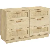 HOMCOM Ladekast - Spaanplaat - 110x40x69cm - Eiken