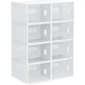 HOMCOM - Modulaire opbergorganizer - PP - 25x35x19cm - Wit