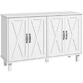HOMCOM -Dressoir-MDF-120x37x75cm-Wit
