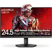Koorui G2511P 25-inch gamingmonitor, 200 Hz, IPS, Full HD 1080p, 1 ms, Adaptive Sync, VESA-montage, HDMI/DisplayPort, Laag blauw licht, 99% sRGB