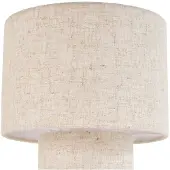 LINDBY Tafellampe , Elfie, Beige, Woonkamer, Stof, Scandinavisch