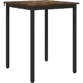 vidaXL Eettafels 60 x 60 x 75 cm Bewerkt hout Gerookt eiken Vierkant