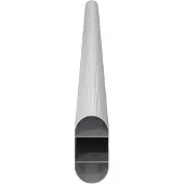 vidaXL Kaststang 2 pcs Zilver 764 x 15 x 29 mm Aluminiumlegering