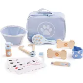 Bigjigs dierenarts speelgoedset houten rollenspel.