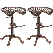 CLP Butch Set van 2 barkrukken bronzen/bronzen