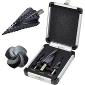 AWTOOLS - Spiraal Stepboor Set - M2-TiAlN - 4-39mm - 3 Stuks