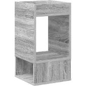 vidaXL Bijzettafel Grijs Sonoma 30 x 30 x 56 cm Bewerkt hout