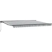vidaXL Zonnescherm Frame Antraciet en Wit 450 × 300 cm