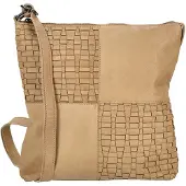 Enrico Benetti Leren Schoudertas Sicily Licht Taupe