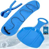 KOTARBAU Speelset: Snowboard, sneeuwballenvanger, glijbaan voor kinderen. Speelset voor in de sneeuw. Glijbaan, snowboard, sneeuwbalmachine. Blauw