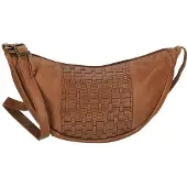 Enrico Benetti Leren Moon Bag Schoudertas Sicily Cognac