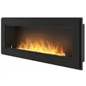 SOLOLED Frame 1200 SimpleFire inbouw bioethanolkachel met glas - matzwart