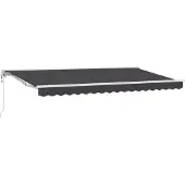 vidaXL Zonnescherm Frame Antraciet 350 x 200 cm