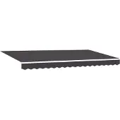 vidaXL Uitschuifbare luifel Antraciet 350 x 200 cm Stof
