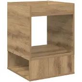 vidaXL Bijzettafel Artisan Eiken 40 x 40 x 56 cm Bewerkt hout