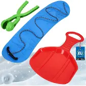 KOTARBAU Speelgoed Snowboard, 68x20 cm, Blauw Groen Rood, PVC, Sneeuwschijf 34x53 cm, Sneeuwbalmaker, Slee, Schotel Slee Plastic, Sneeuwballenmaker, Sneeuwglijder, Sneeuw Speelgoed