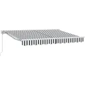 vidaXL Zonnescherm Frame Antraciet en Wit 250 x 200 cm