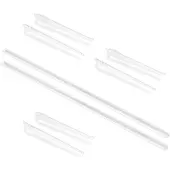 Emuca Wall Fixing Profiles And Supports For Jagmet Shelf Transparant