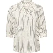 ONLY Blouse 'ONLSusanna' ombergrijs / stone grey / eierschaal