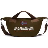 Napapijri Shopper 'Reflect' olijfgroen / donkeroranje / offwhite
