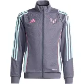 Adidas Sportief sweatvest 'Messi' grijs / mintgroen / pink