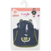 Corolle Regenponcho poppenkostuum Kleine Ontdekker 30cm blauw.