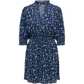 ONLY Blousejurk 'ONLRaya' navy / azuur / groen / wit