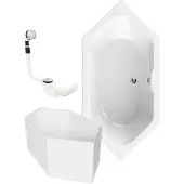 Calmwaters Exclusive - Badkuip - 190 x 90 cm - Set badkuipdragers