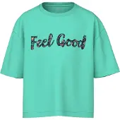 Name it Shirt 'NKFVonaya' sand / marine / jade groen