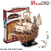 Cubic 3D Puzzle Segelschiff Santa Maria