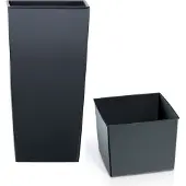 Prosperplast Bloempot (22 x 22 x 42 cm, Antraciet)
