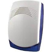 AlarmsysteemExpert.nl Bedrade binnensirene met blauwe LED flitslicht, 12V
