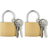 vidaXL U Slot met Sleutels 2 pcs Koper IJzer