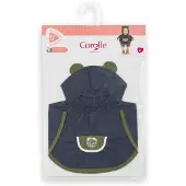 Corolle regenponcho poppenkostuum 36cm met capuchon en berenoortjes.