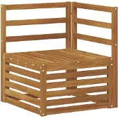 vidaXL Buitenhoekbank Massief Acacia Hout Naturel 63 x 63 x 73 cm