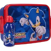 Sonic The Hedgehog Sonic Lunchset Kinderen – Lunchbox & Drinkfles – – Blauw