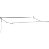 vidaXL Elektrisch Uittrekbaar Markies Frame Wit 2,5 x 2 m Aluminium