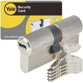 Yale Profiel dubbele cilinder serie 1000, buiten/binnenmaat: 35/35 mm (Profielcilinder)