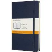Moleskine Classic Notitieboek - Medium - Hardcover - Gelinieerd - Saffier Blauw