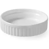 Hendi Wit Geribbelde Ramekin Porselein 7x4cm | 12 stuks