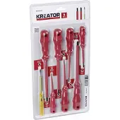 Kreator - Hand tools - KRT400201 - Schroevendraaier set - geïsoleerd - 8 st.