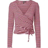 Pieces Shirt 'PCLAYA' bordeaux