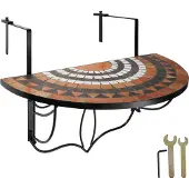 TecTake - Balkontafel mozaïek klapbaar - 402774