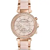 Michael Kors Analoog horloge 'PARKER' brons / rose-goud
