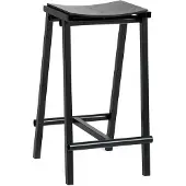 HAY Taburete 8 low barkruk 65 cm Zwart