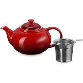 Le Creuset theepot Cerise, med sil, 1,3 L