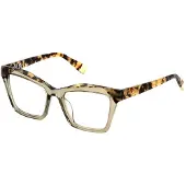Furla Bril - - VFU767V - Acetaat - Transparant groen glanzend - Dames