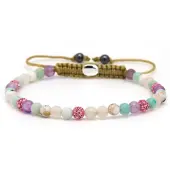 Karma Armband Spiral Lunae XXS Pink Crystal