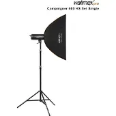 Walimex Campaigner 600 HS Set Enkel (600 W, Stel), Studioflitser, Zwart