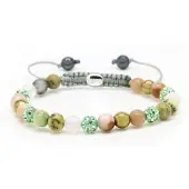 Karma Armband Spiral Coco XS Green Crystal